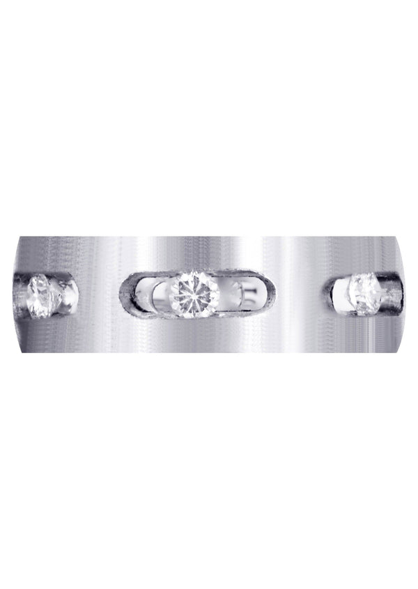 Diamond Mens Engagement Ring | 0.6 Carats | Satin Finish (Dakota)