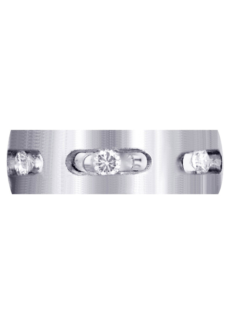 Diamond Mens Engagement Ring | 0.6 Carats | Satin Finish (Dakota)