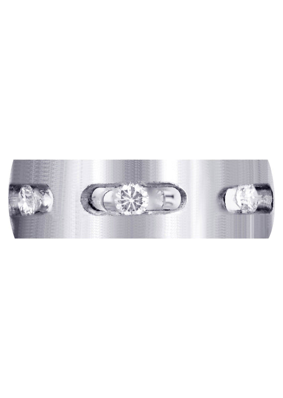 Diamond Mens Engagement Ring | 0.6 Carats | Satin Finish (Dakota)