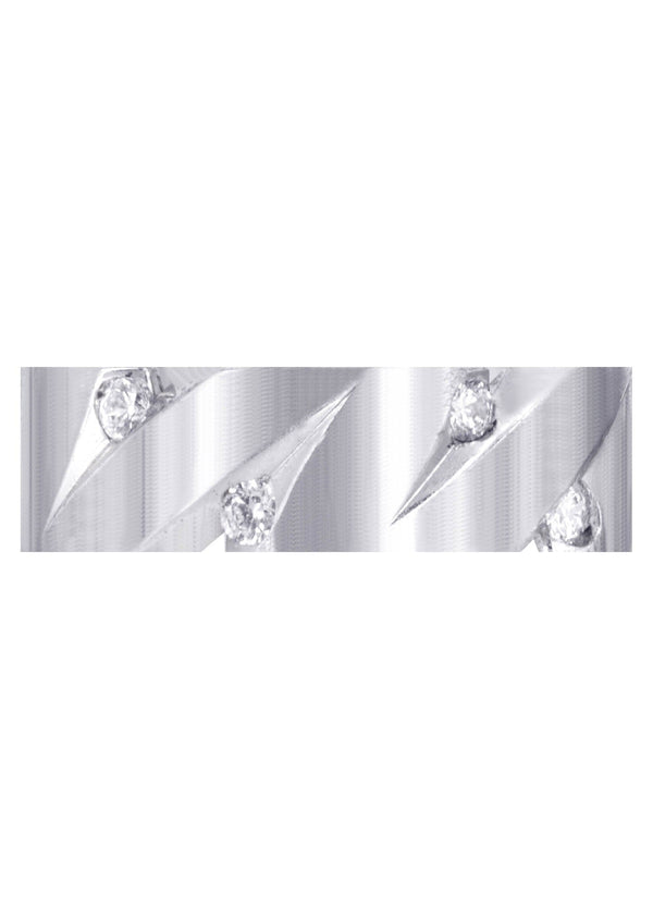 Diamond Mens Wedding Band | 0.5 Carats | Satin Finish (Fabian)