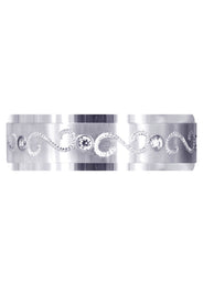 Diamond Mens Wedding Band | 0.16 Carats | Satin Finish (Quinn)