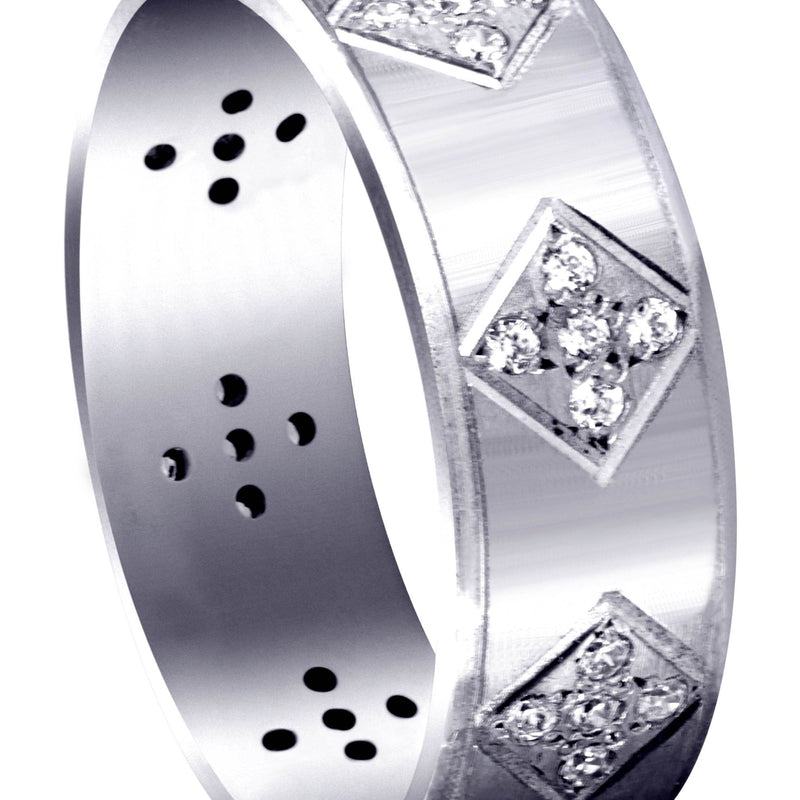 Diamond Mens Wedding Band | 0.6 Carats | Satin Finish (Shawn)
