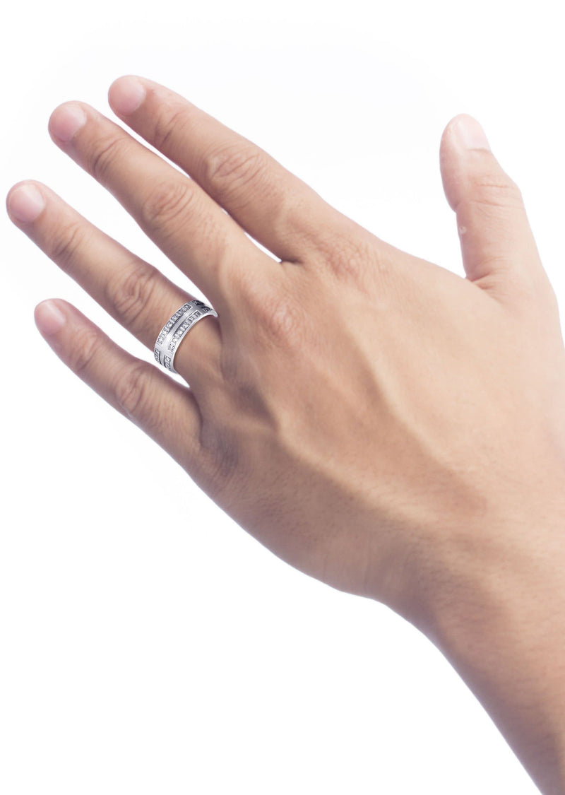 Diamond Mens Engagement Ring | 0.72 Carats | Satin Finish (Atticus)