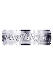 Diamond Mens Wedding Band | 0.64 Carats | Satin / High Polish Finish (Killian)