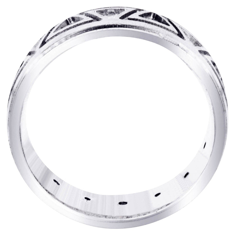 Diamond Mens Wedding Band | 0.64 Carats | Satin / High Polish Finish (Killian)