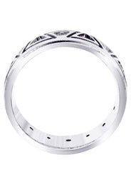 Diamond Mens Wedding Band | 0.64 Carats | Satin / High Polish Finish (Killian)