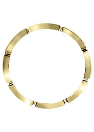 Yellow Gold Diamond Mens Wedding Band | 0.36 Carats | Satin Finish (Gregory)