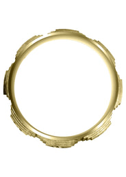 Yellow Gold Diamond Mens Wedding Band | 0.24 Carats | Wire Matt Finish (Angelo)
