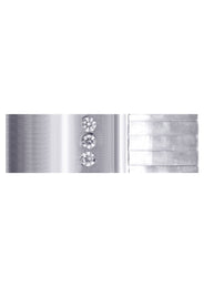 Diamond Mens Wedding Band | 0.06 Carats | Satin Finish (Lane)
