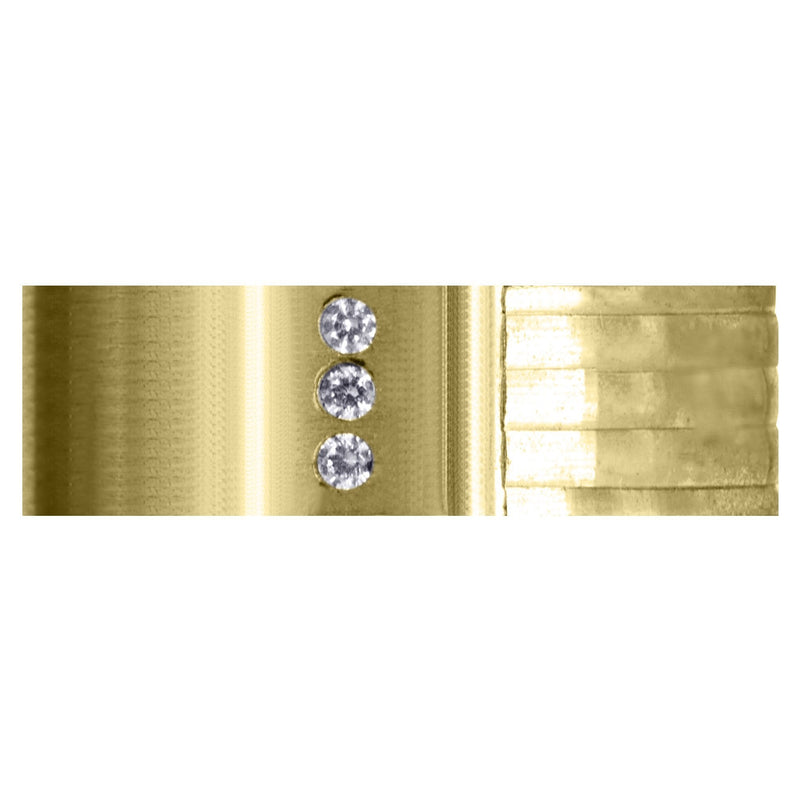 Yellow Gold Diamond Mens Wedding Band | 0.06 Carats | Satin Finish (Lane)