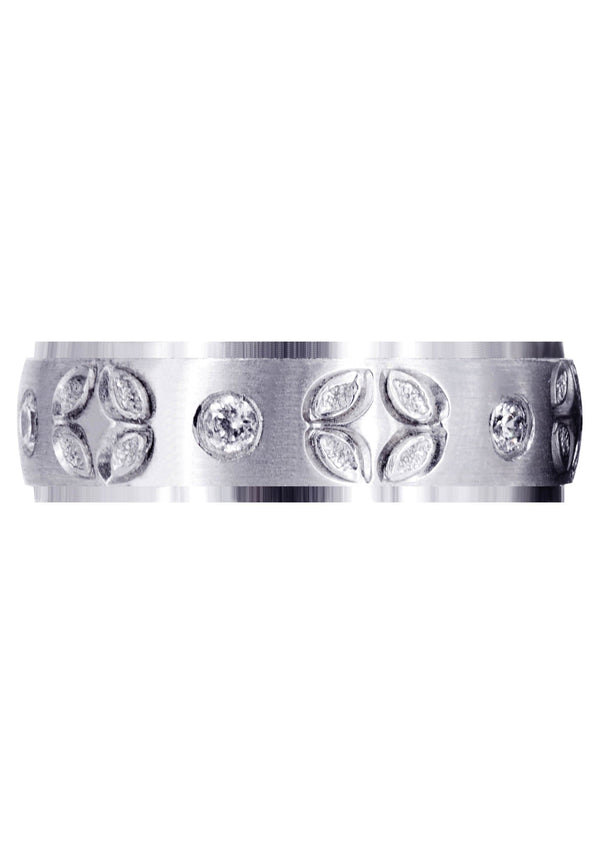 Diamond Mens Wedding Band | 0.3 Carats | Satin Finish (Shane)