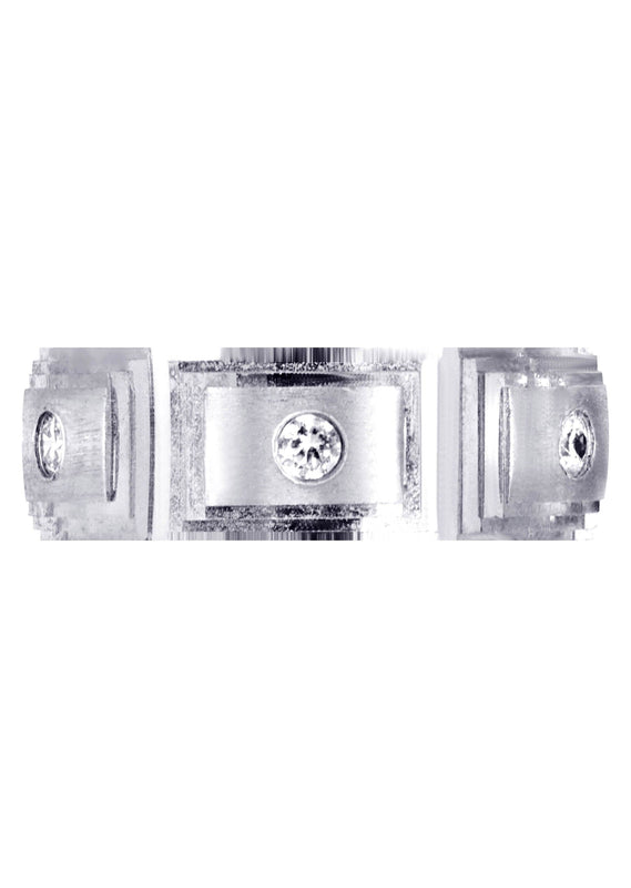 Diamond Mens Wedding Band | 0.36 Carats | Wire Matt Finish (Rafael)