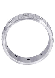 Diamond Mens Wedding Band | 0.5 Carats | Diamond Cut Finish (Ronan)