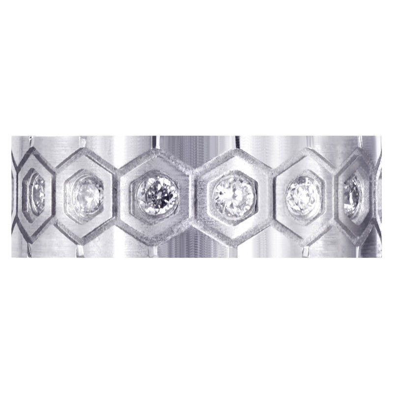 Diamond Mens Wedding Band | 0.75 Carats | Satin Finish