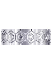 Diamond Mens Wedding Band | 0.75 Carats | Satin Finish