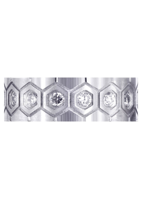 Diamond Mens Wedding Band | 0.75 Carats | Satin Finish
