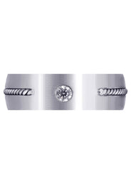 Diamond Mens Engagement Ring | 0.15 Carats | Satin Finish (Cohen)