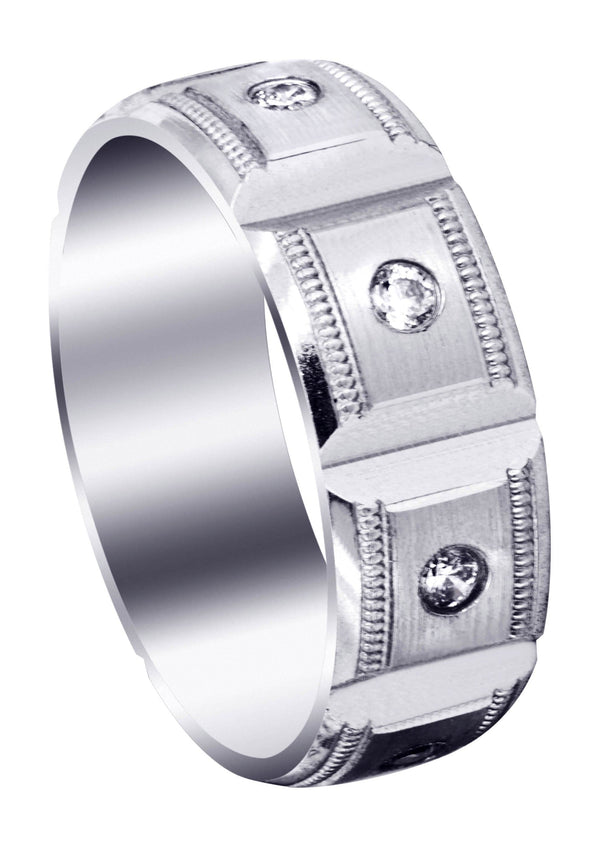 Diamond Mens Engagement Ring | 0.4 Carats | Satin Finish (Colt)