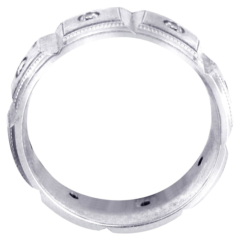 Diamond Mens Engagement Ring | 0.4 Carats | Satin Finish (Colt)