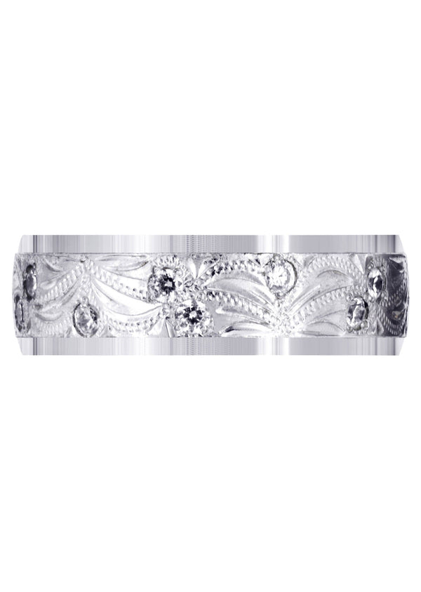 Diamond Mens Wedding Band | 0.54 Carats | High Polish Finish (Karson)