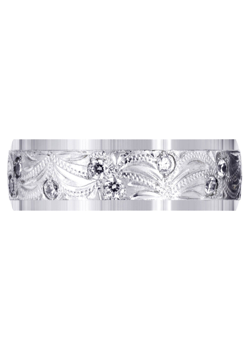 Diamond Mens Wedding Band | 0.54 Carats | High Polish Finish (Karson)