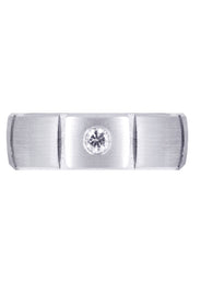 Diamond Mens Wedding Band | 0.4 Carats | Satin Finish (Holden)