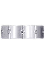 Diamond Mens Wedding Band | 0.5 Carats | Satin Finish (Archer)