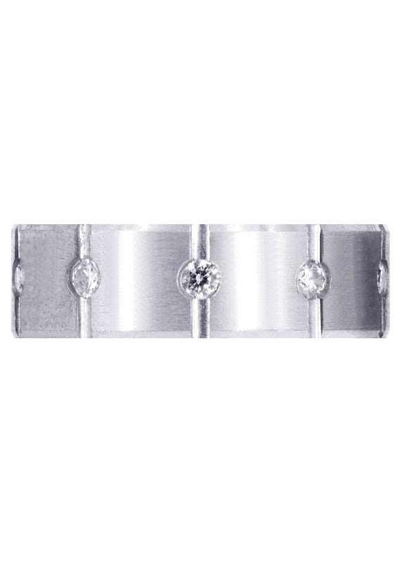 Diamond Mens Wedding Band | 0.5 Carats | Satin Finish (Archer)