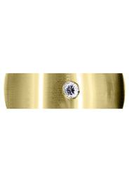 Yellow Gold Diamond Mens Wedding Band | 0.26 Carats | Satin Finish (Trenton)