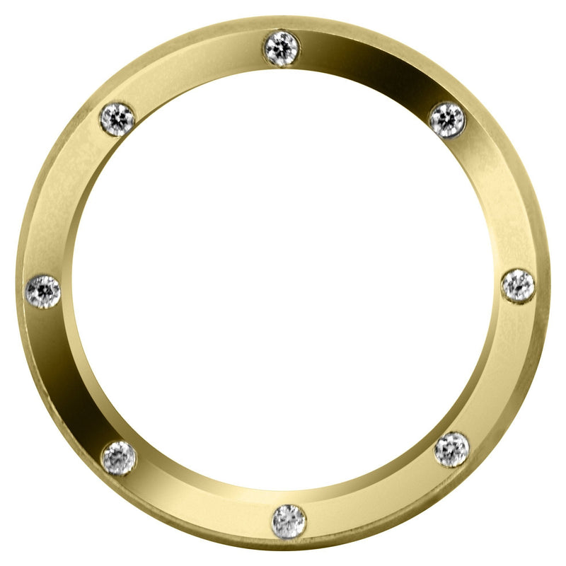Yellow Gold Diamond Mens Wedding Band | 0.26 Carats | Satin Finish (Trenton)