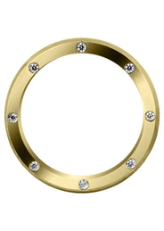 Yellow Gold Diamond Mens Wedding Band | 0.26 Carats | Satin Finish (Trenton)