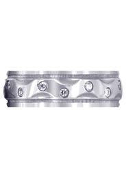 Diamond Mens Wedding Band | 0.4 Carats | High Polish Finish (Manuel)