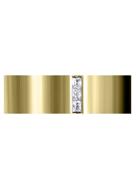 Yellow Gold Diamond Mens Engagement Ring | 0.15 Carats | Satin Finish (Landen)