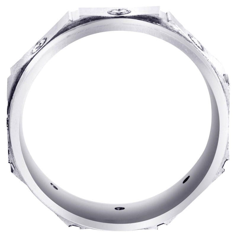 Diamond Mens Wedding Band | 0.24 Carats | Satin Finish (Alexis)