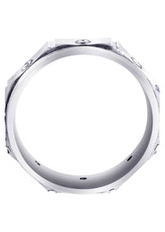 Diamond Mens Wedding Band | 0.24 Carats | Satin Finish (Alexis)