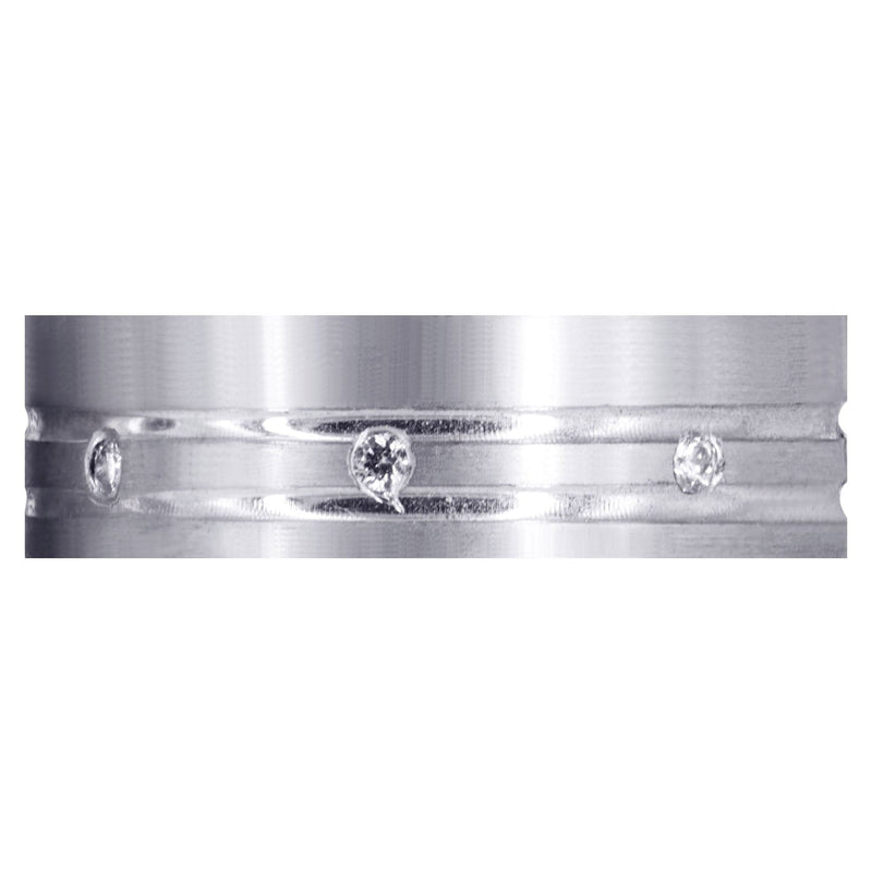 Diamond Mens Wedding Band | 0.32 Carats | Satin Finish (Nash)