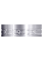 Diamond Mens Wedding Band | 0.32 Carats | Satin Finish (Nash)