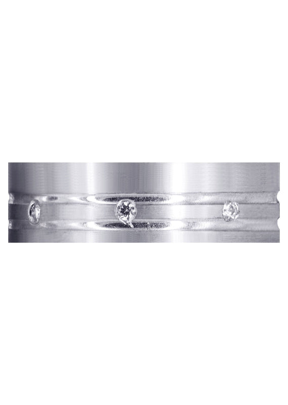 Diamond Mens Wedding Band | 0.32 Carats | Satin Finish (Nash)