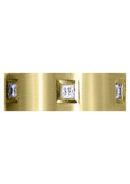 Yellow Gold Diamond Mens Engagement Ring | 0.6 Carats | Satin Finish (Jaylen)