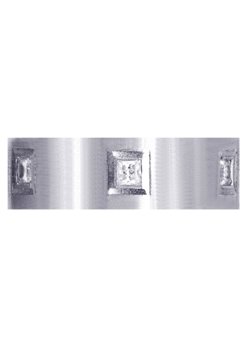 Diamond Mens Engagement Ring | 0.6 Carats | Satin Finish (Jaylen)