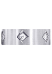 Diamond Mens Wedding Band | 0.6 Carats | Satin Finish (Titus)