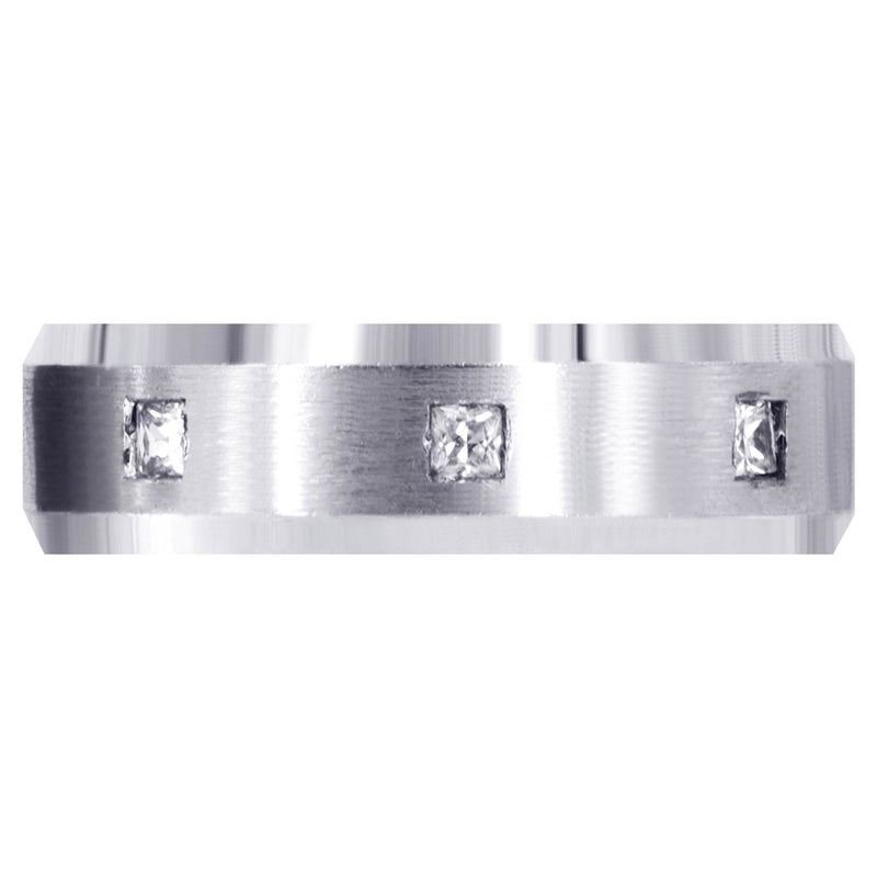 Diamond Mens Wedding Band | 0.15 Carats | Satin Finish (Ricardo)