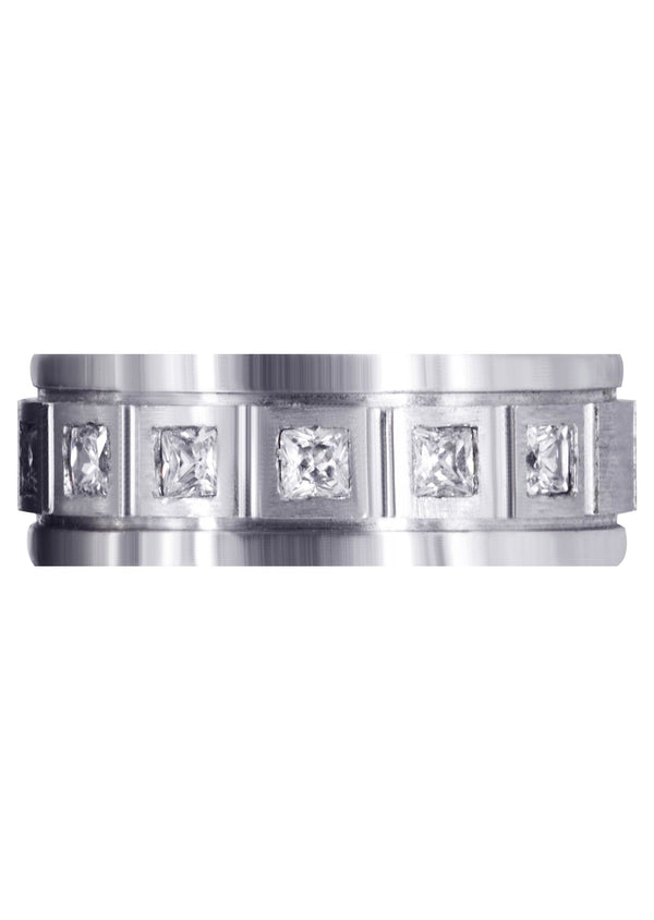 Diamond Mens Engagement Ring | 0.6 Carats | Satin Finish (Emanuel)