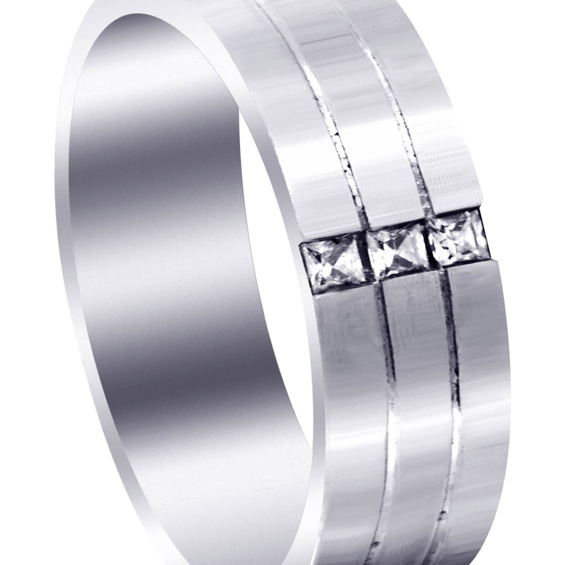 Diamond Mens Wedding Band | 0.3 Carats | Satin Finish (Allen)