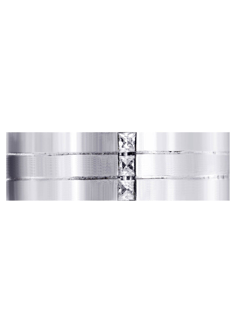 Diamond Mens Wedding Band | 0.3 Carats | Satin Finish (Allen)