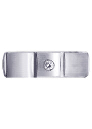 Diamond Mens Wedding Band | 0.24 Carats | Satin Finish (Grady)
