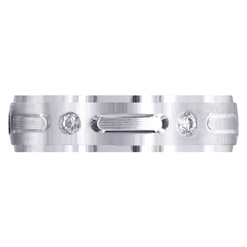Diamond Mens Wedding Band | 0.24 Carats | Satin Finish (Garrett)
