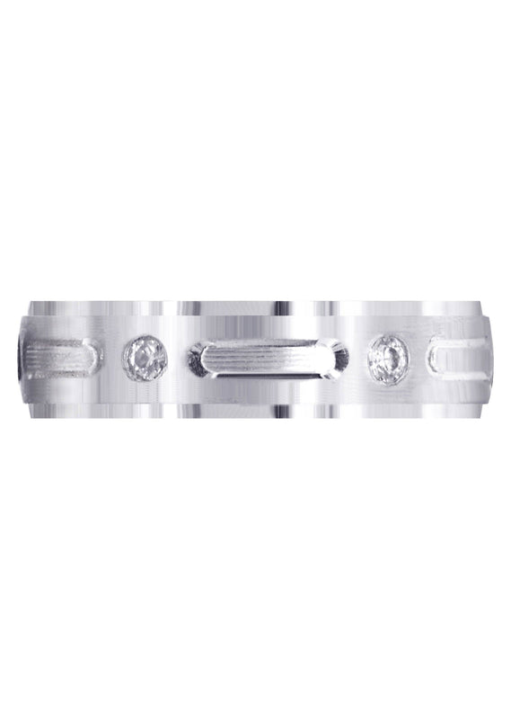 Diamond Mens Wedding Band | 0.24 Carats | Satin Finish (Garrett)