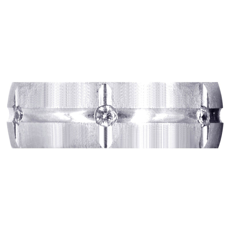 Diamond Mens Wedding Band | 0.3 Carats | Cross Satin Finish (Josue)