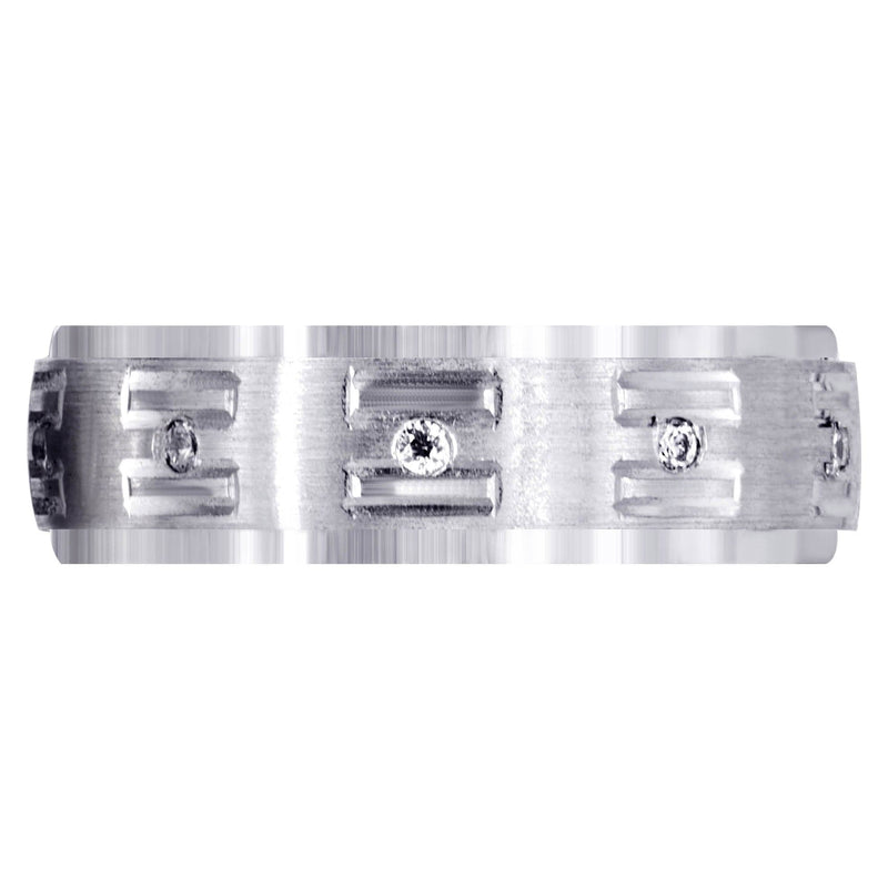 Diamond Mens Wedding Band | 0.25 Carats | Satin Finish (Remington)